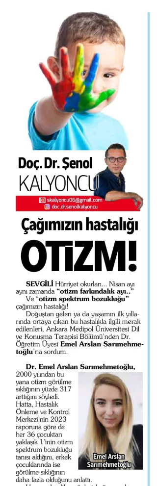 Çağımızın hastalığı Otizm!